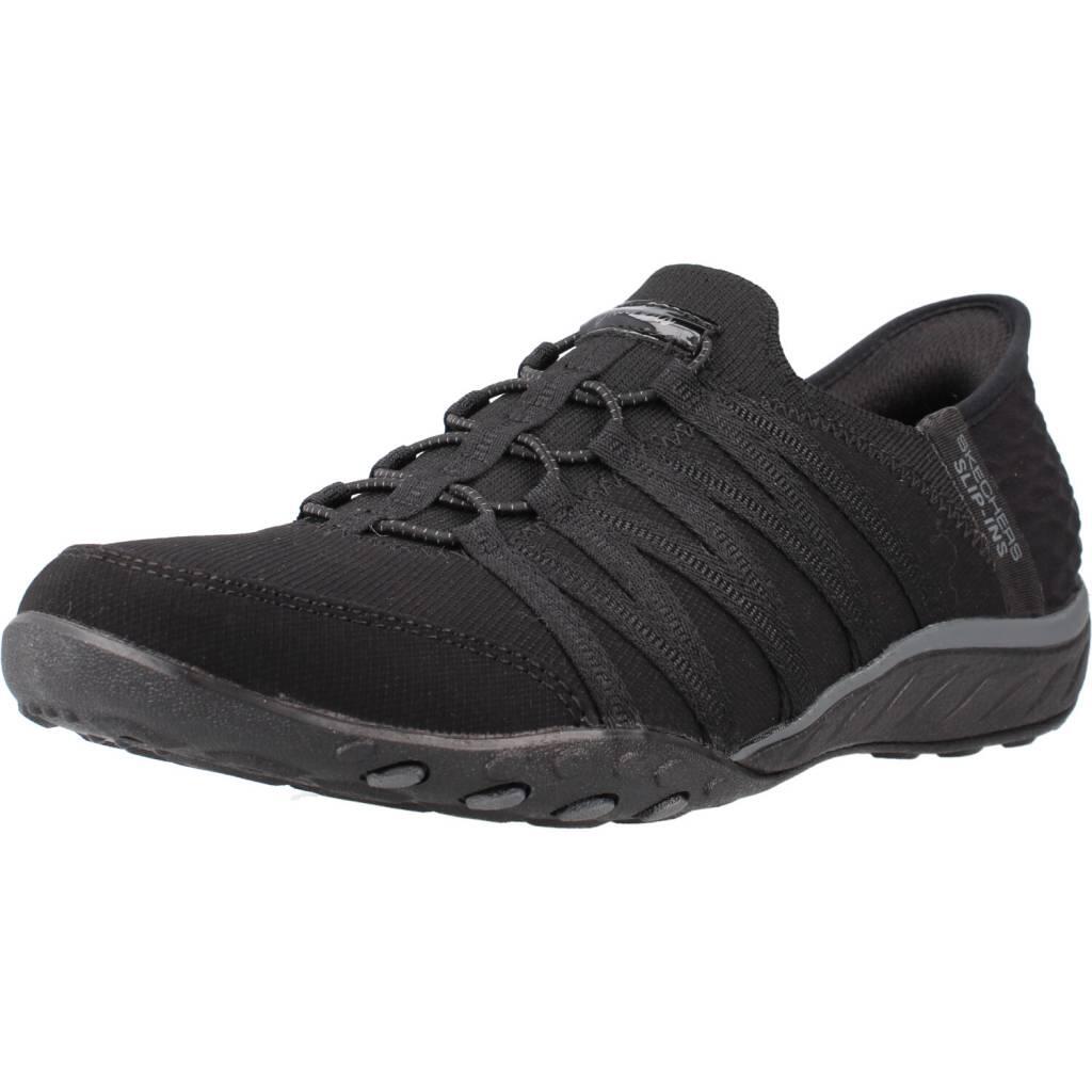 Scarpe Donna Skechers Slipins Breathe Easy Roll Me nero 1/6