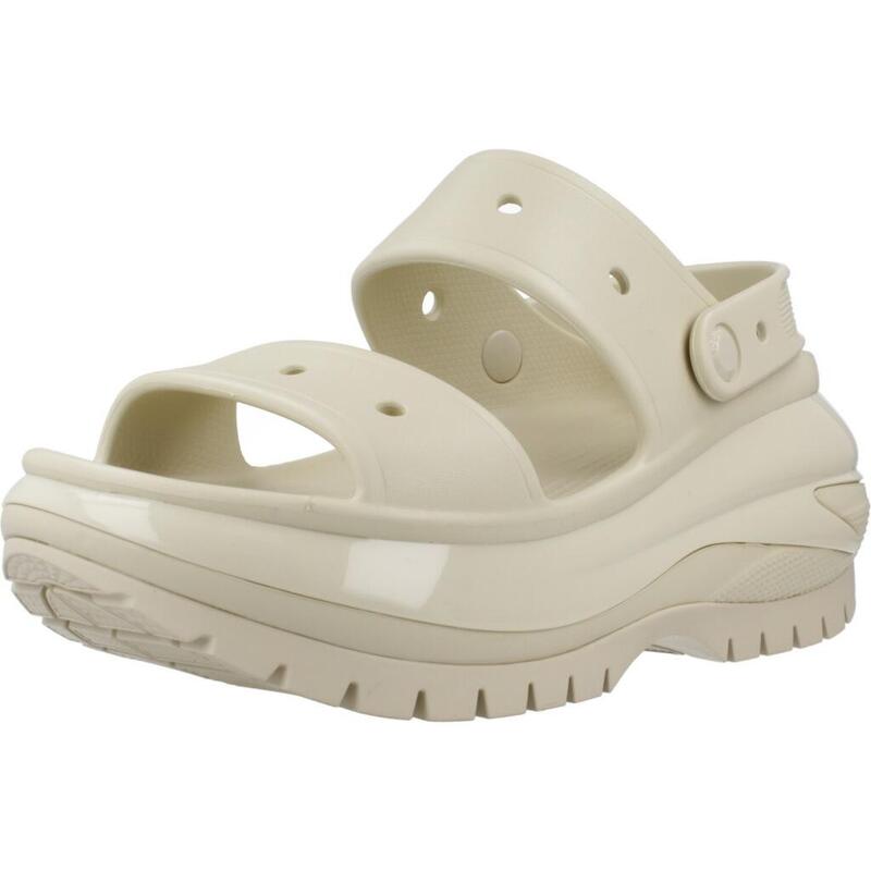 Chanclas Mujer Crocs Classic Mega Crush Sandal Beis