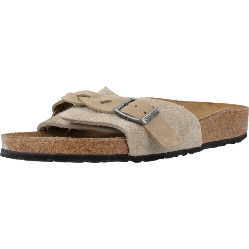 BIRKENSTOCK Pantofle dámské Birkenstock Oita Braided Taupe Suede Calz S