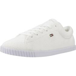 Zapatillas mujer Tommy Hilfiger Flag Lace Up Sneaker Kni Blanco