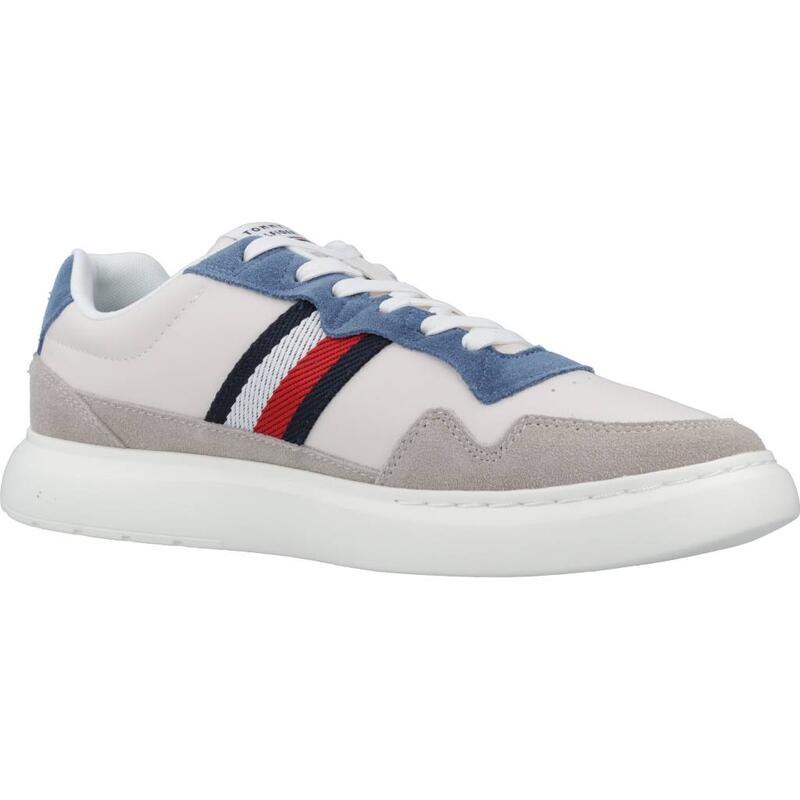 Zapatillas hombre Tommy Hilfiger Lightweight Leather Mix Gris