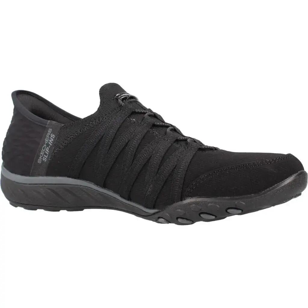 Scarpe Donna Skechers Slipins Breathe Easy Roll Me nero 5/6