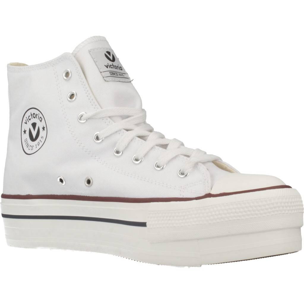 Chaussure de randonnée Baskets Femme Victoria TRIBU DOBLE BOTÍN BASKET LONA Blan 5/6
