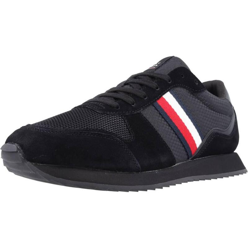 Zapatillas hombre Tommy Hilfiger Runner Evo Mix Negro