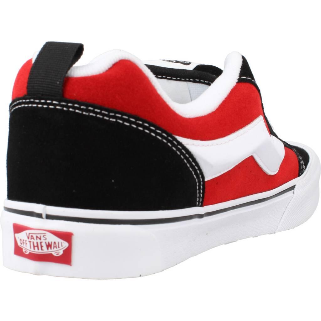 Vans Knu Skool Black Red 3/5