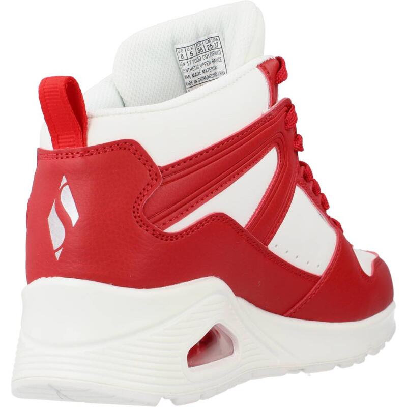 Zapatillas mujer Skechers Uno-high Regards Rojo