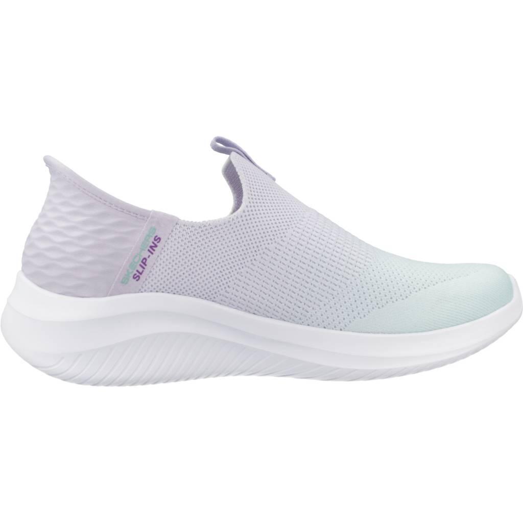 Skechers Ultra Flex Slipper Schuhe blau lila Slip-Ins 149708 4/7
