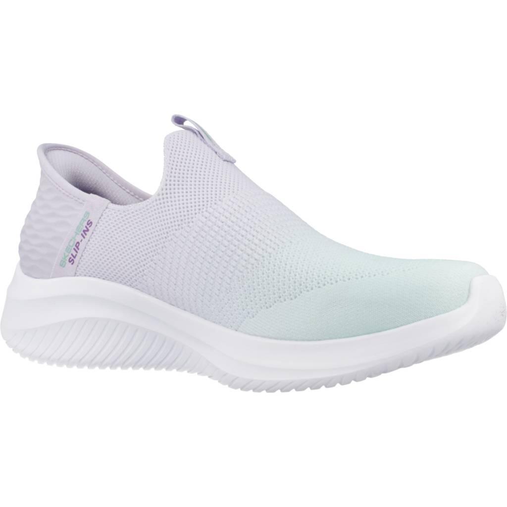 Skechers Ultra Flex Slipper Schuhe blau lila Slip-Ins 149708 5/7