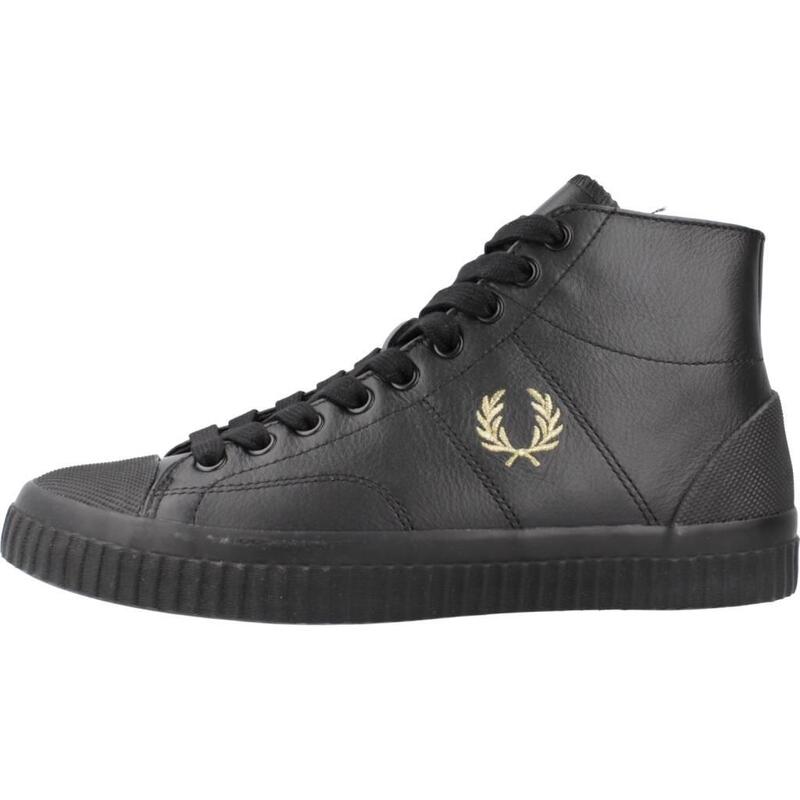 Zapatillas hombre Fred Perry Hughes Mid Leather Negro