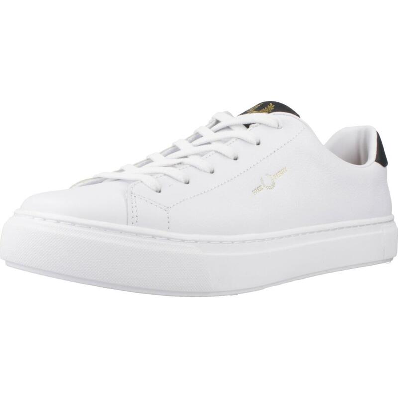 Zapatillas hombre Fred Perry B71 Tumbled Leather Blanco