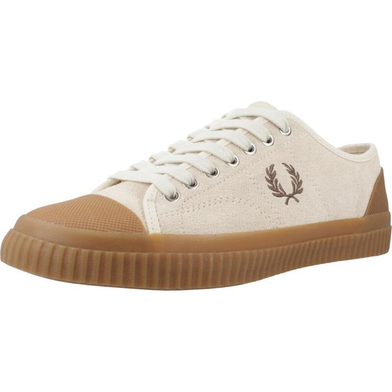 Zapatillas hombre Fred Perry Hughes Low Textured Suede Marron