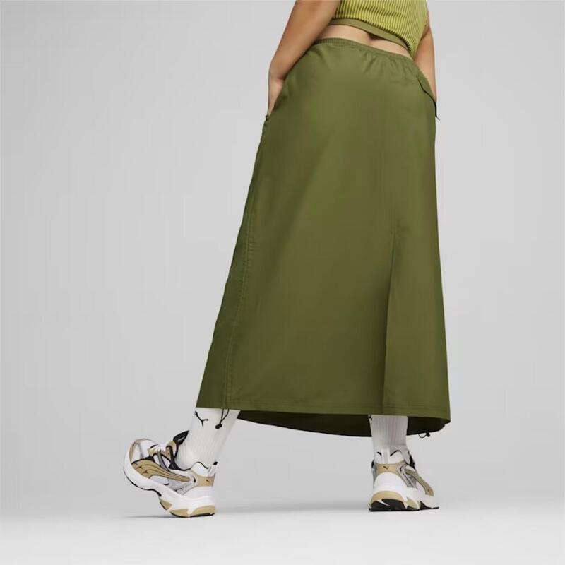 Pantalones Mujer Puma Dare To Midi Woven Skirt Verde