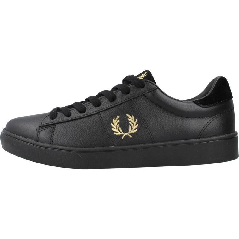 Zapatillas hombre Fred Perry Spencer Tumbled Lth Negro