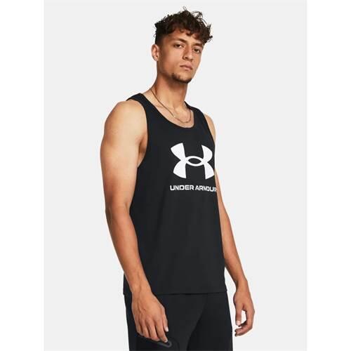Maillot de corps Under Armour Sportstyle Logo Tank, Noir, Hommes 3/5
