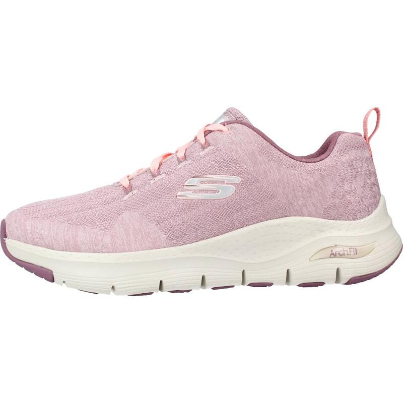 Zapatillas mujer Skechers Arch Fit - Comfy Wave Rosa