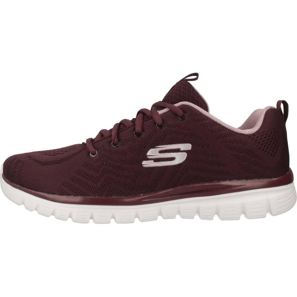 Zapatillas Donna Skechers  Bordeaux 2/5