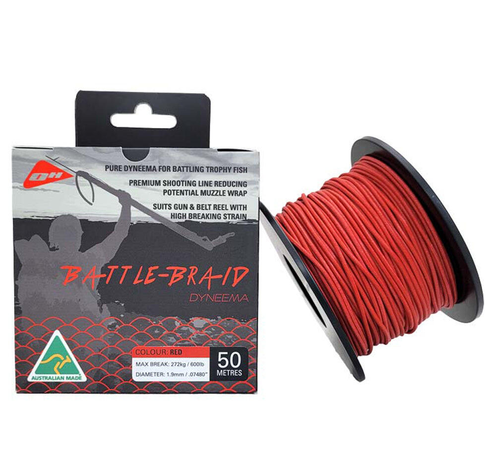 Ocean Hunter Battle Braid Dyneema 50m - RED