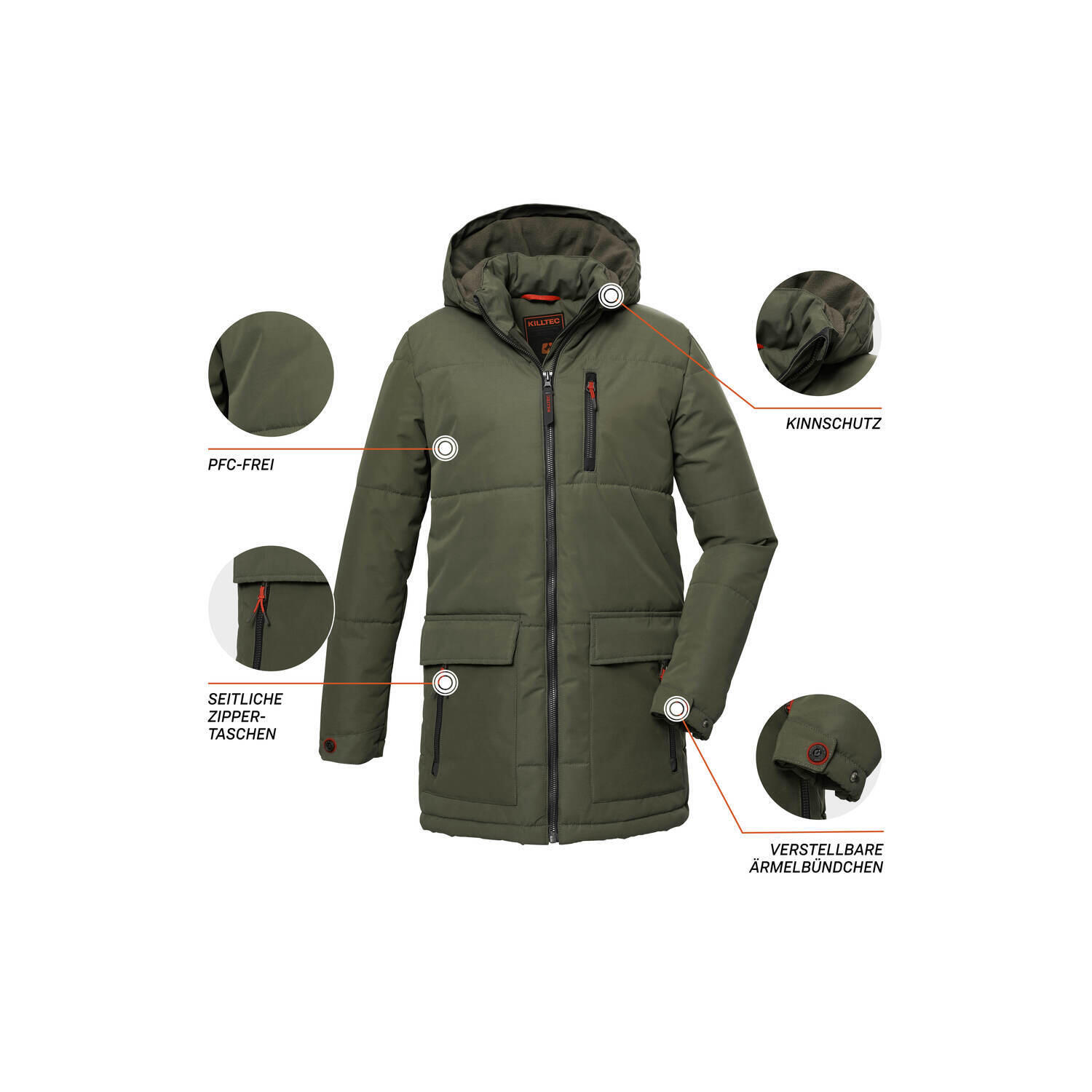 Jungen, Kinder Steppparka KOW 135 5/6