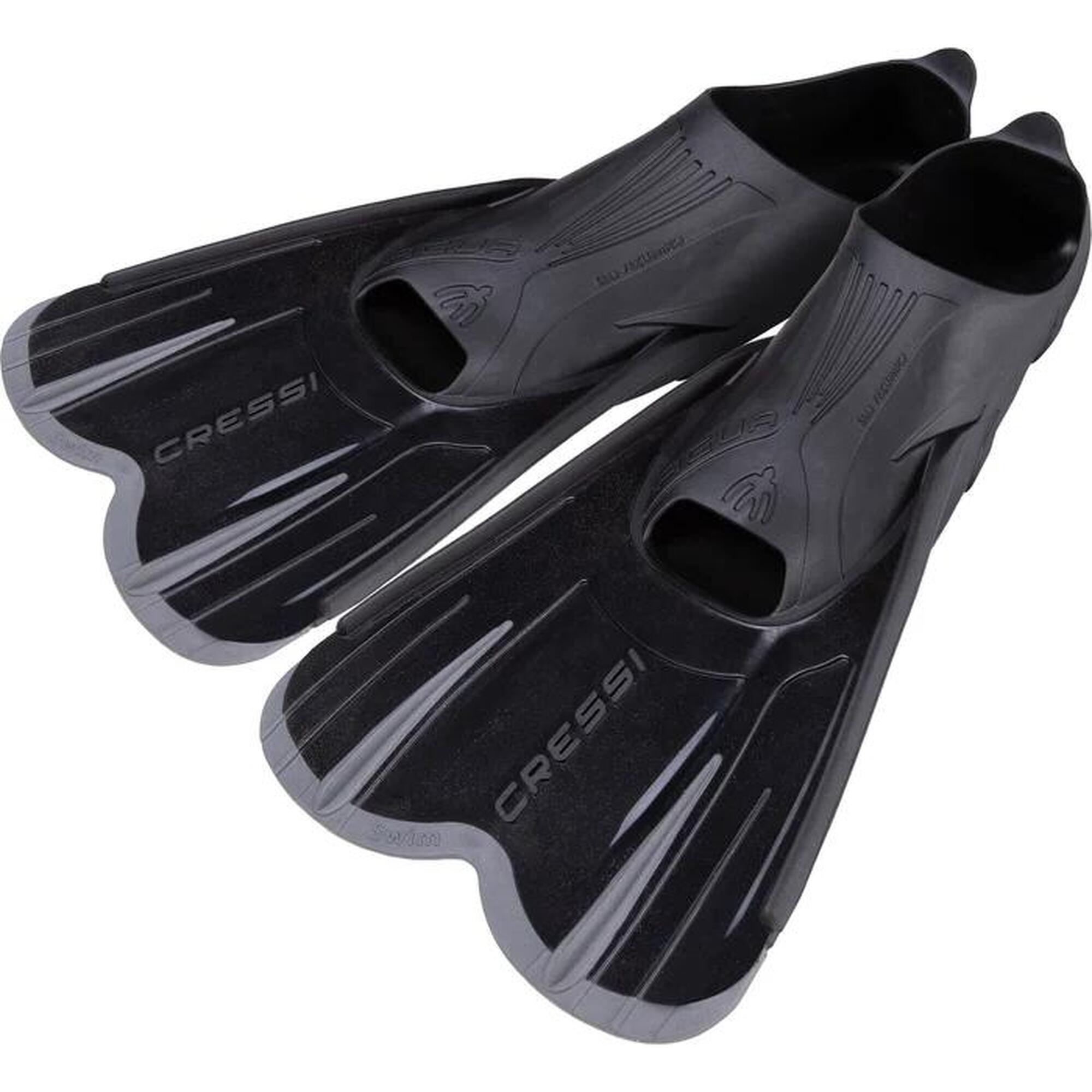 Agua Short Fins Short blade swimming fins - Black 37/38