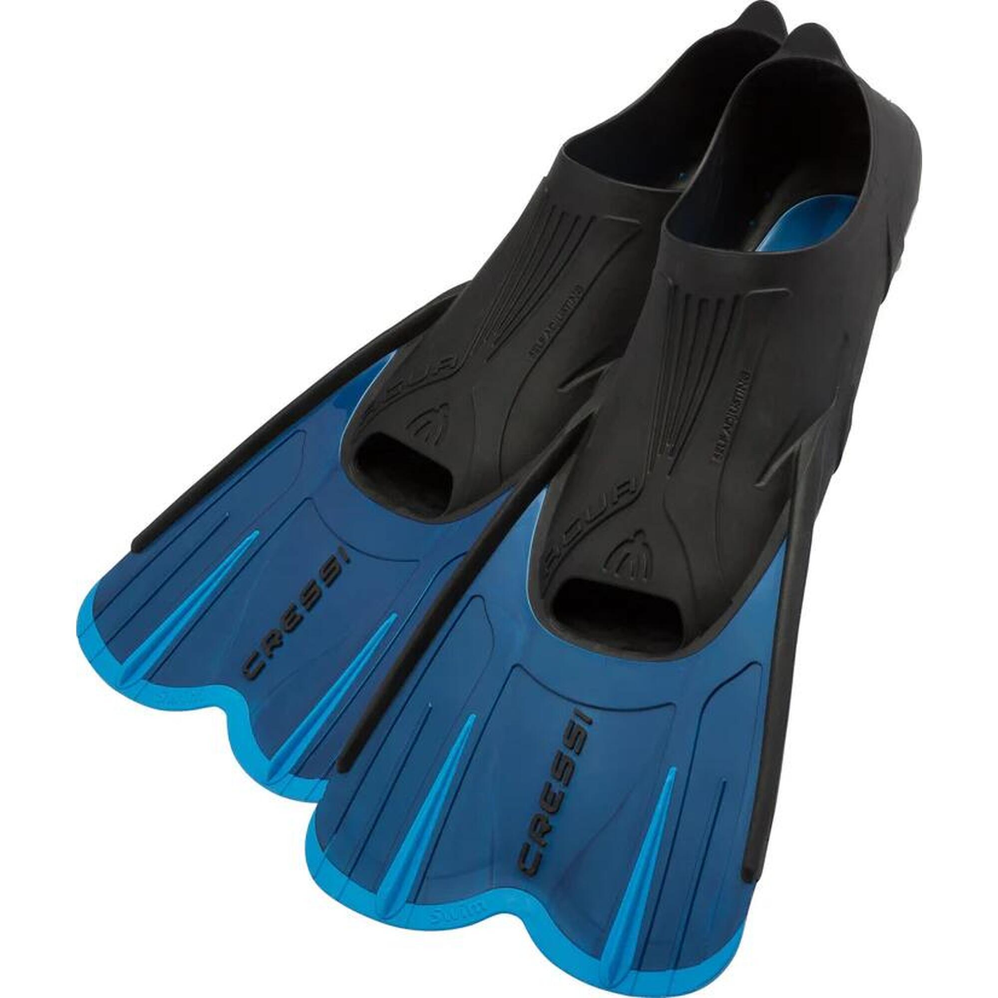 Agua Short Fins Short blade swimming fins - Blue 35/36