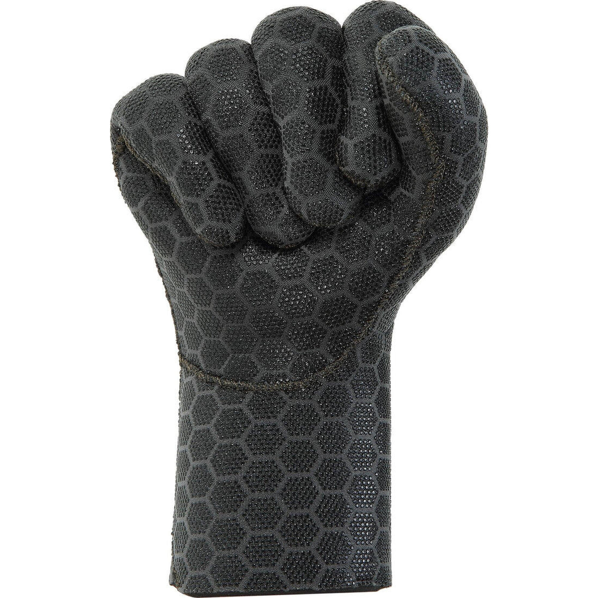 High Stretch Adult Scuba-Diving Gloves - Black L