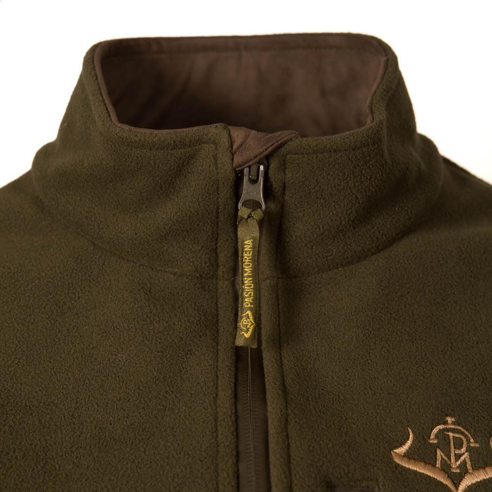 Chaqueta Caza Mujer Pasión Morena 10056 Verde Polar con Cremallera 4/6