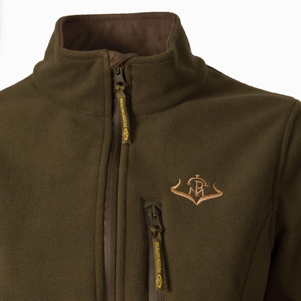 Chaqueta Caza Mujer Pasión Morena 10056 Verde Polar con Cremallera 2/6