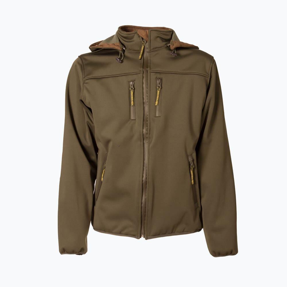 PASION MORENA Chaqueta Caza Hombre Pasión Morena 09019 Verde Softshell con Capucha