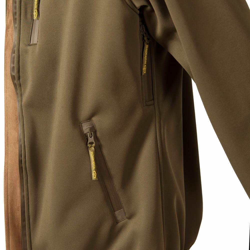Chaqueta Caza Hombre Pasión Morena 09019 Verde Softshell con Capucha 3/6