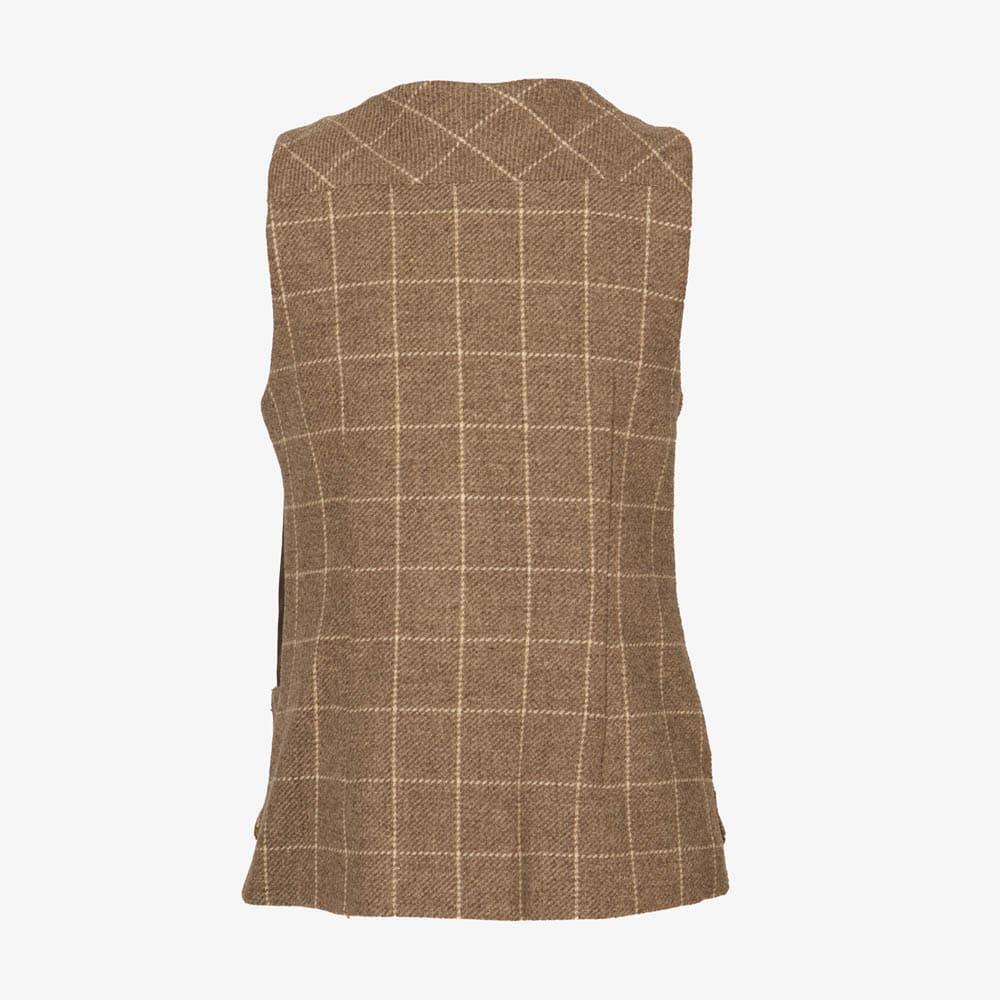 Chaleco Caza Mujer Pasión Morena 08043 Topo Tiro Tweed Refuerzos 2/5