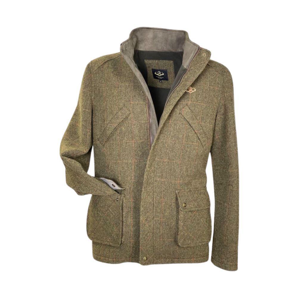 Abrigo Caza Hombre Pasión Morena 09016 Caqui Tweed Polar Cremallera Cuello Alto 2/3