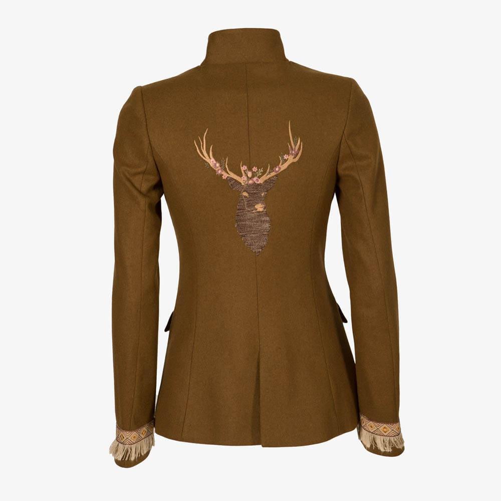 Blazer Caza Mujer Pasión Morena 10054 Marrón Cuello Alto 5/5