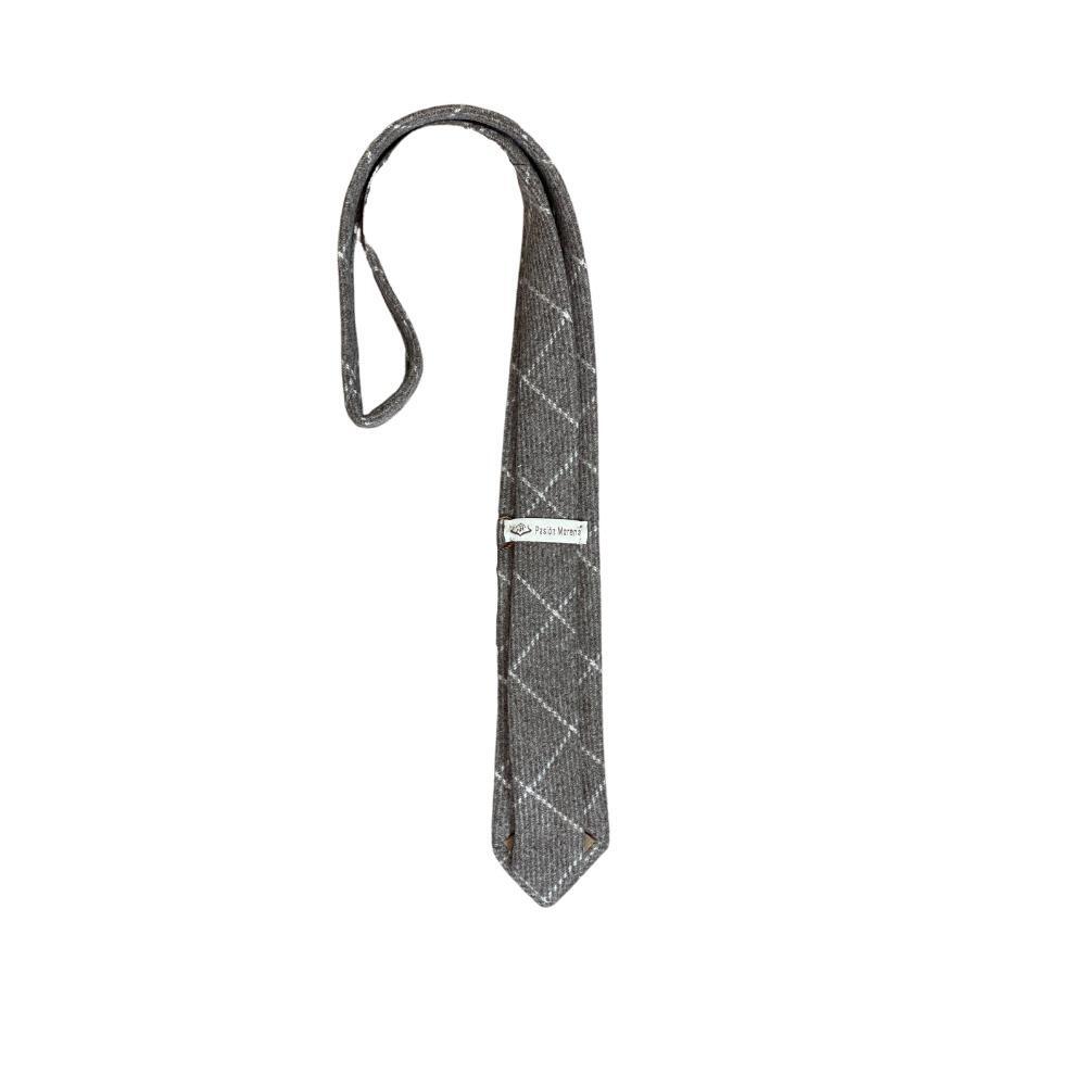 Corbata Caza Pasión Morena 33001 Gris claro Tweed 2/3