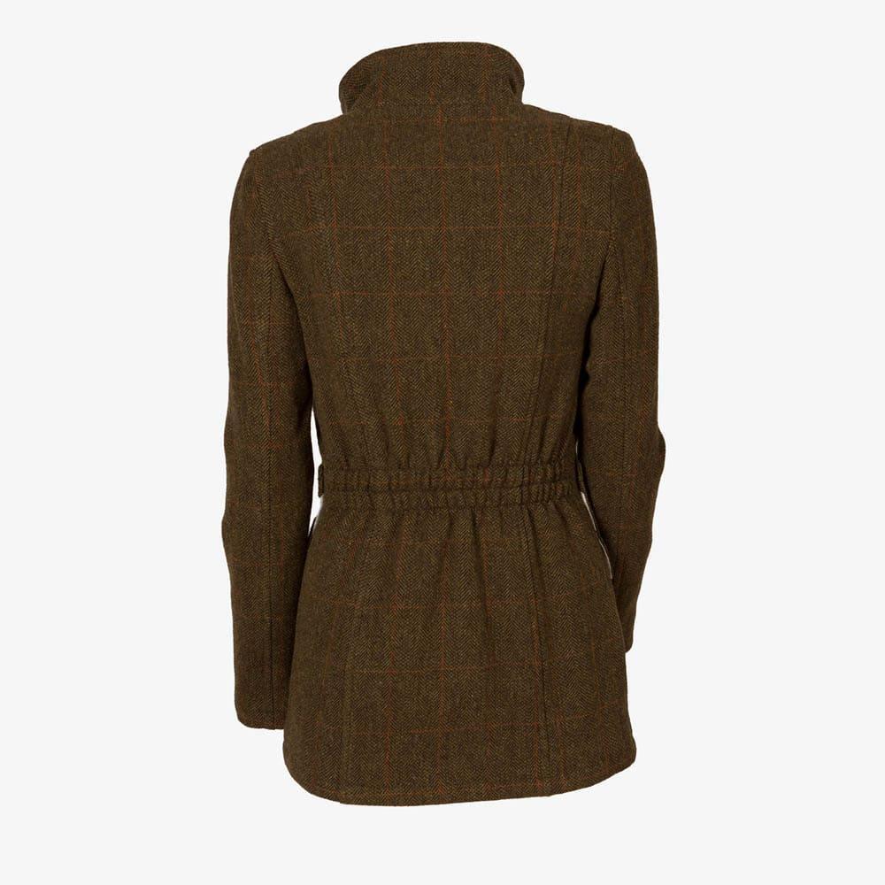 Abrigo Caza Mujer Pasión Morena 10022 Caqui Tweed Polar Cremallera Cuello Alto 2/5