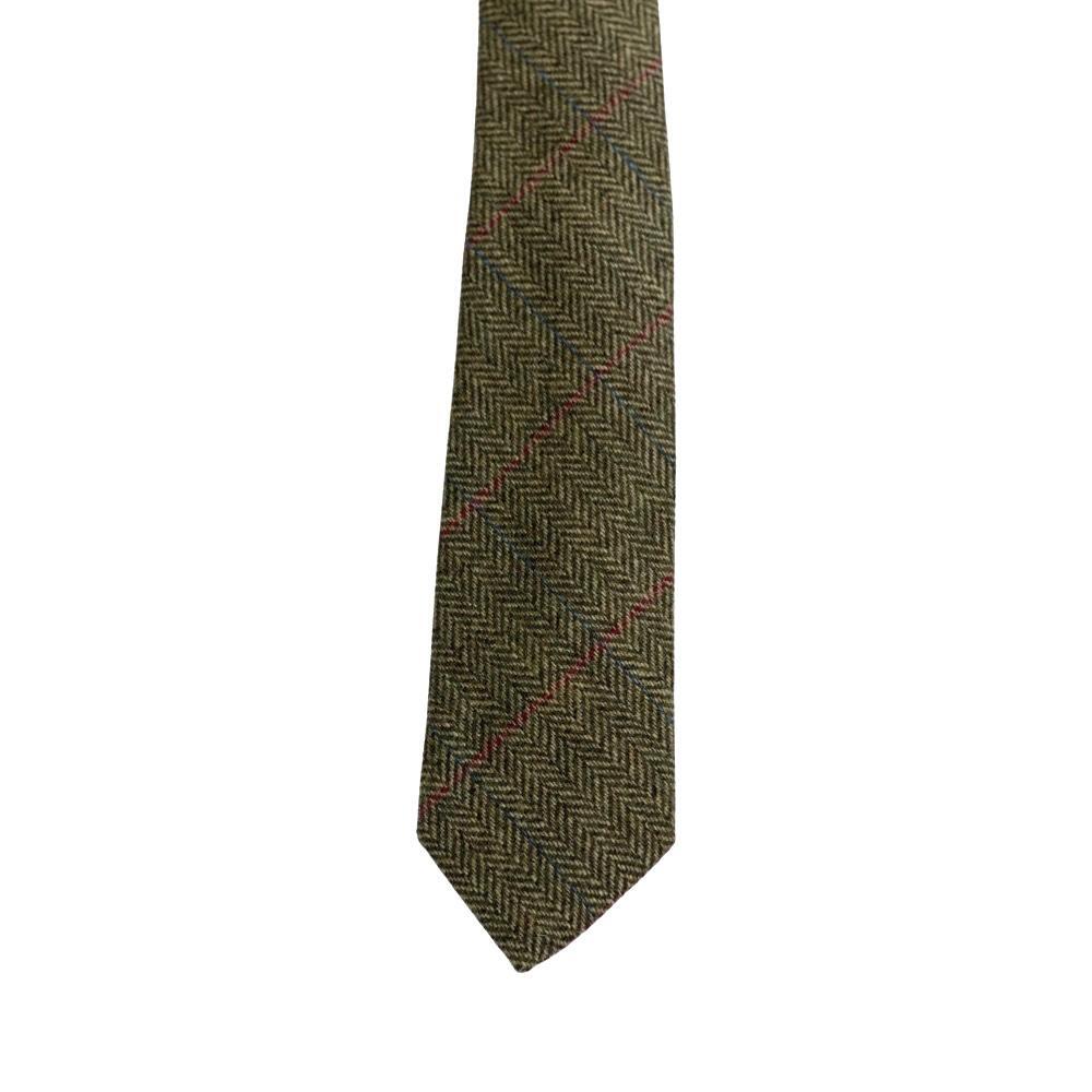 Corbata Caza Pasión Morena 33001 Caqui Tweed 3/3