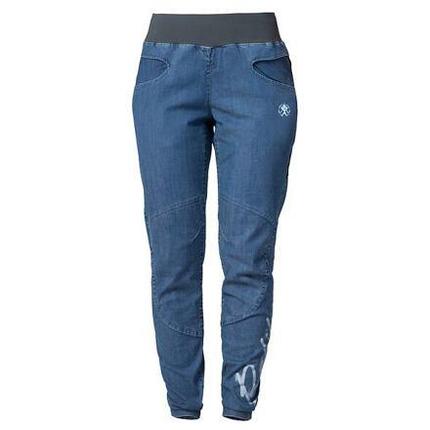 Pantalon d’escalade femme Rafiki Chain denim extensible respirant