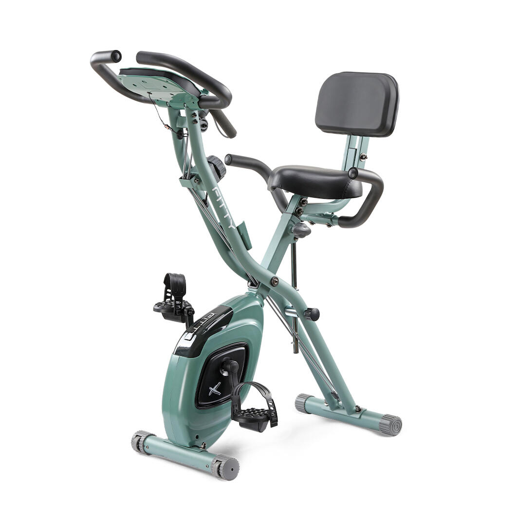 Harvil foldable magnetic exercise bike with adjustable resistance hotsell