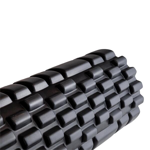 Foam roller / massage roller / fitness roller  33cm - Ø 14cm - zwart