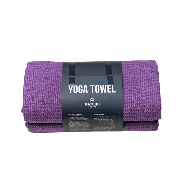 Ręcznik do jogi - królewski fiolet - 80% poliestru i 20% poliamidu