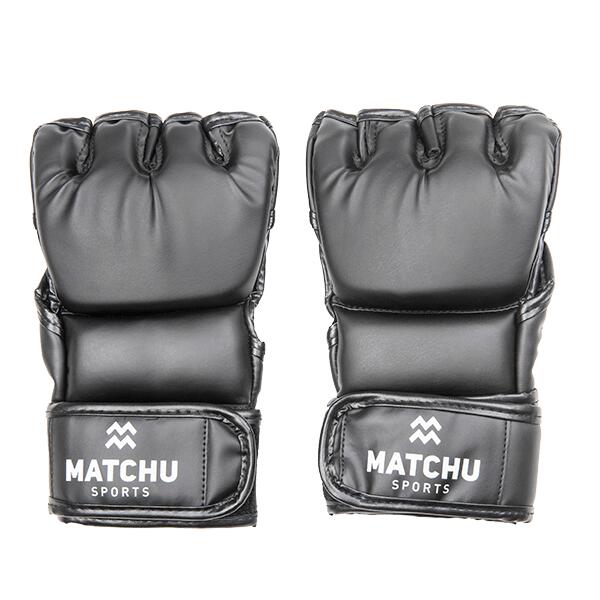 Gants Mma - Taille M/l - 2 Pièces - Noir - 20cm - 13cm - Cuir Pu