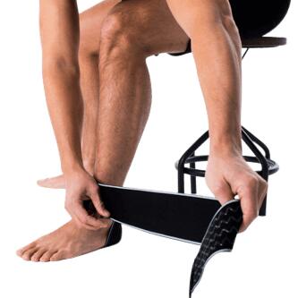 Enkelbrace / Enkelbandage voor enkelsteun - one size - anti-slip laag - zwart 3/6