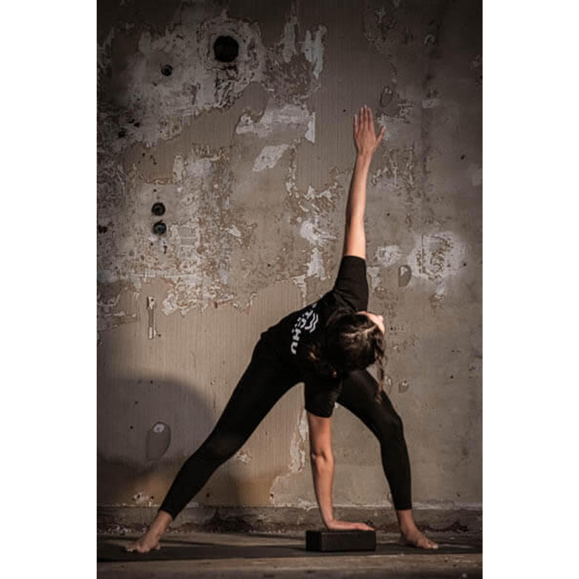 Blocco di yoga - Nero - 15 cm - Schiuma solida