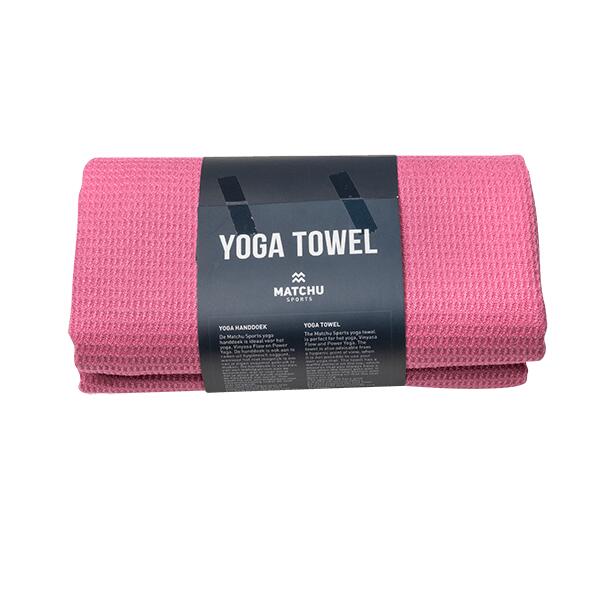 Ręcznik do jogi - elegancki róż - 80% poliestru i 20% poliamidu