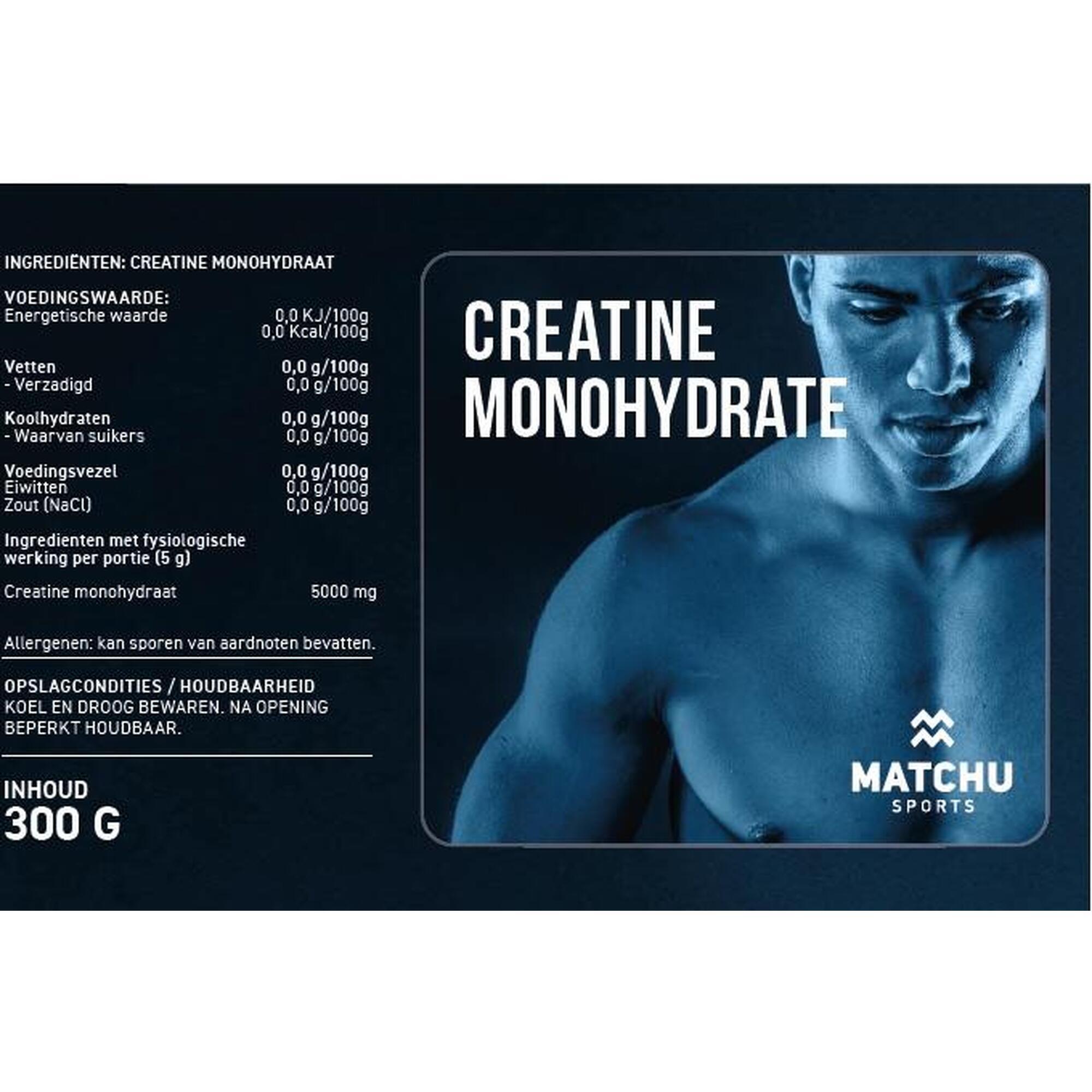 Creatine monohydraat 300 gram poeder
