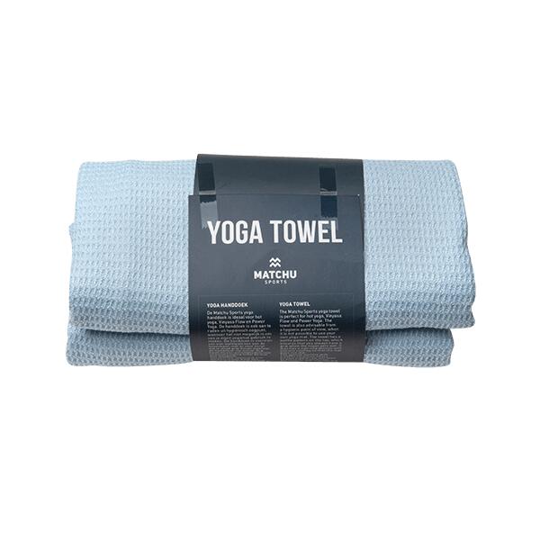 Ręcznik do jogi - Boski błękit - 80% poliestru i 20% poliamidu