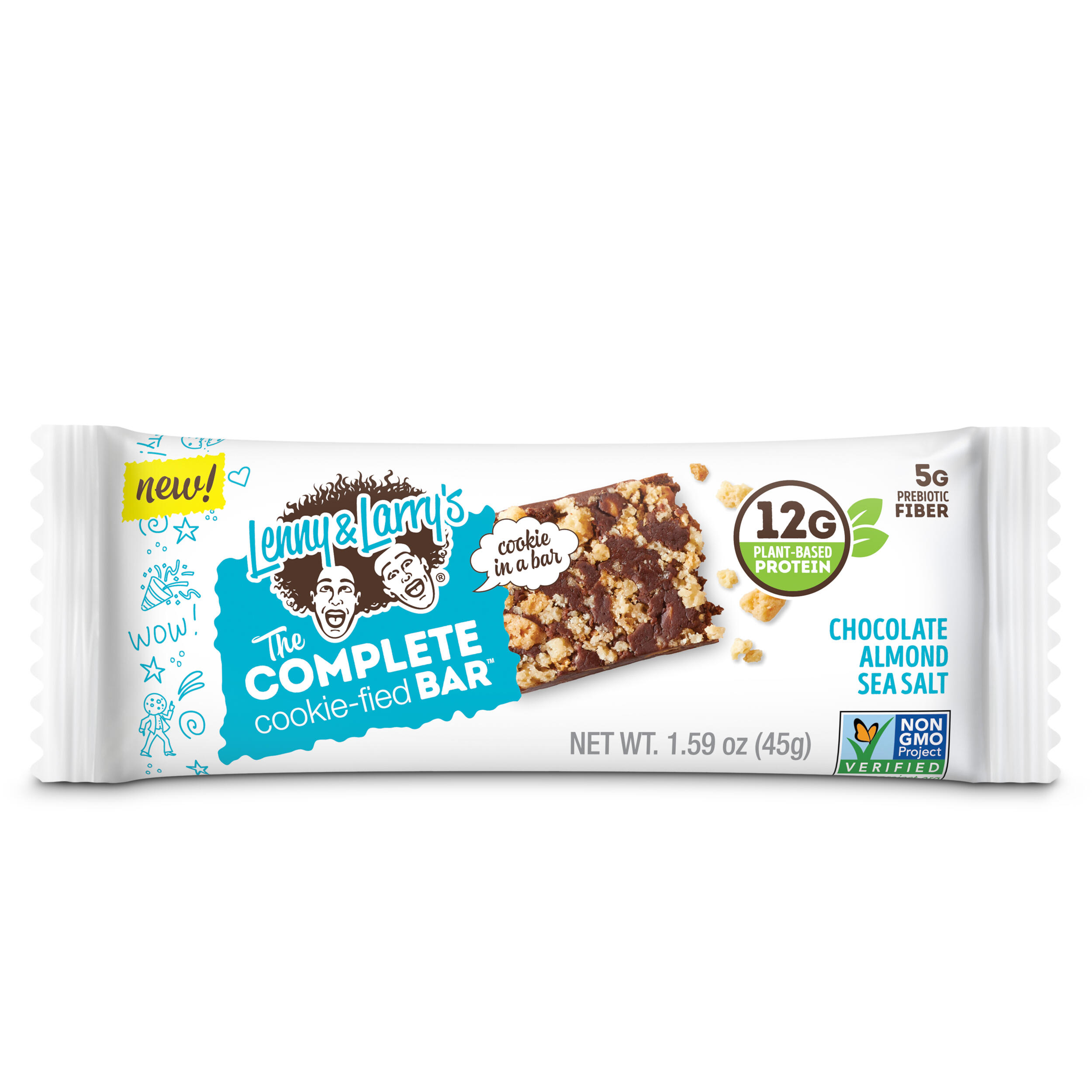 Lenny & Larry's The Complete Cookie-fied Bar (9x45g) Chocolate Almond Sea Salt 4/6