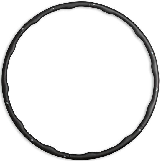 Hula hoop - Cerchio con pesi - Nero/Nero - Ø 100cm - 1.5kg