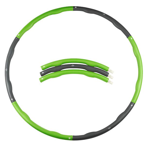 Hula hoop - Cerchio con pesi - Verde/Grigio - Ø 100cm - 1.2kg