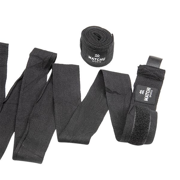 Boksbandage - 2 boksbandages - 3,5 M - 3 CM - zwart