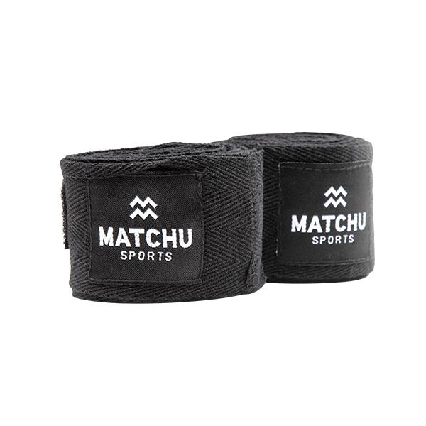 Ligaduras de boxe - 2 ligaduras de boxe - 3,5 M - 3 CM - preto 3/5